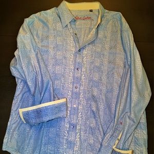 Robert Graham Embroidered Long Sleeve Shirt XXL